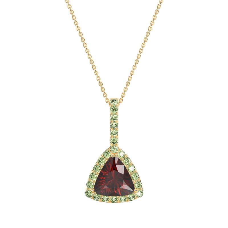 Triangle Halo Necklace