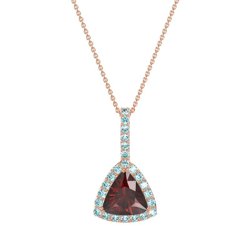 Triangle Halo Necklace