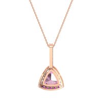 Triangle Halo Necklace