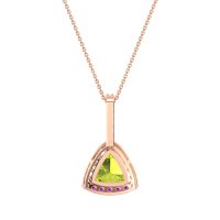 Triangle Halo Necklace
