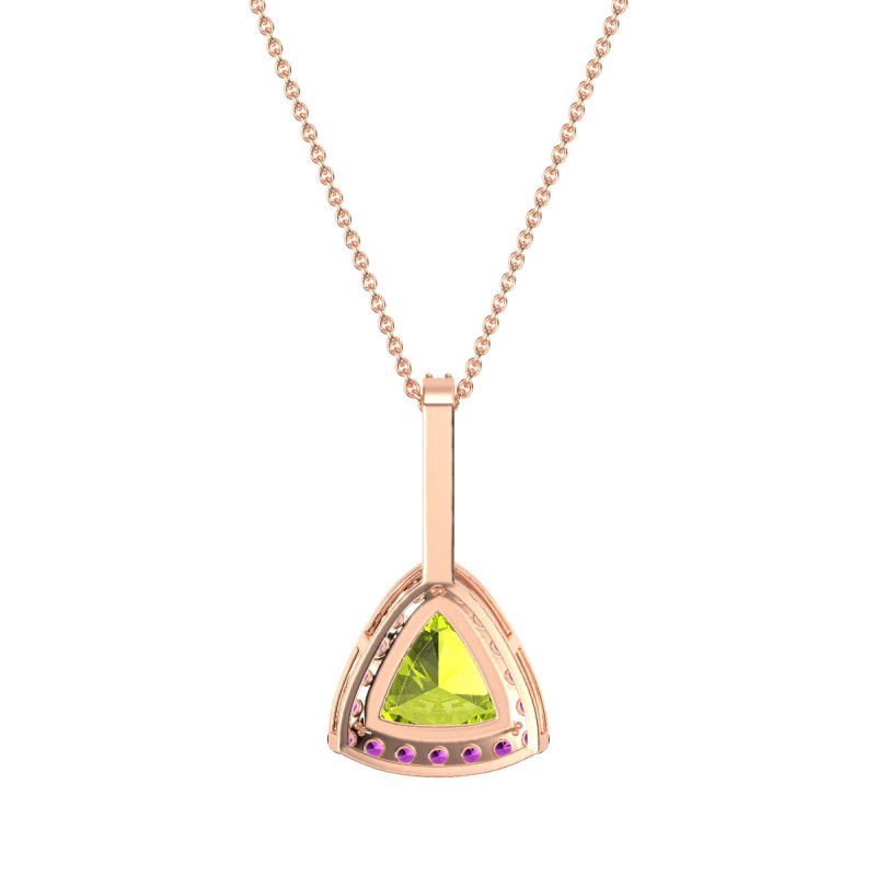 Triangle Halo Necklace