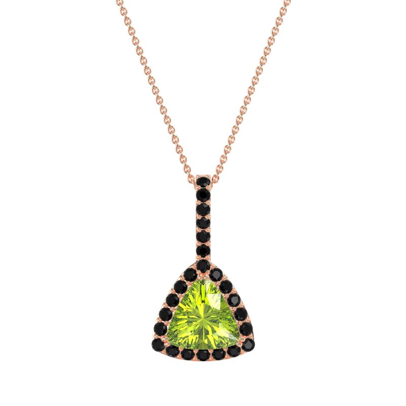 Triangle Halo Necklace