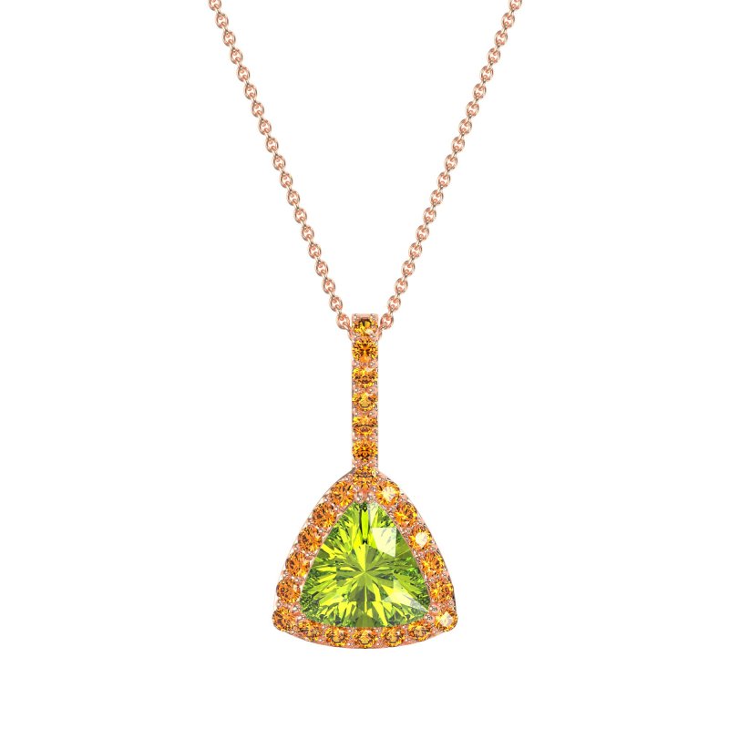 Triangle Halo Necklace