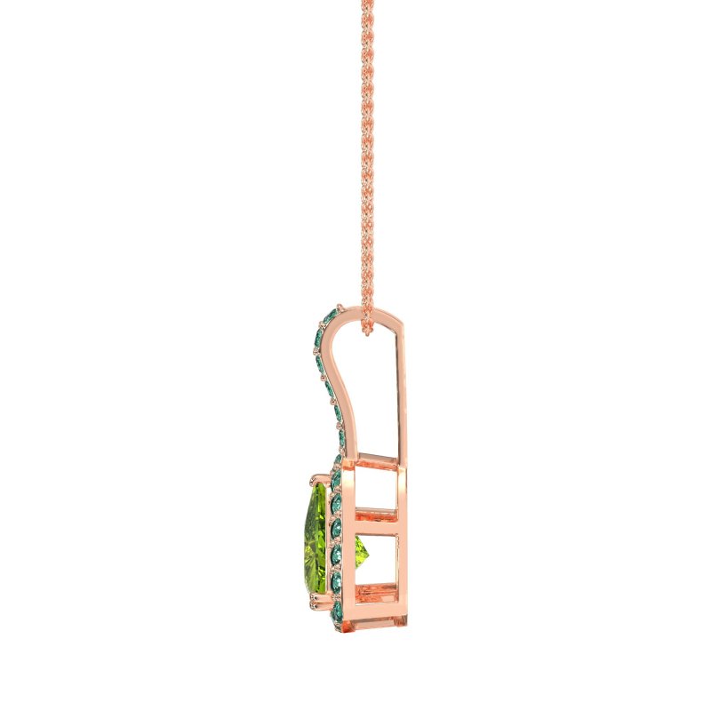Triangle Halo Necklace