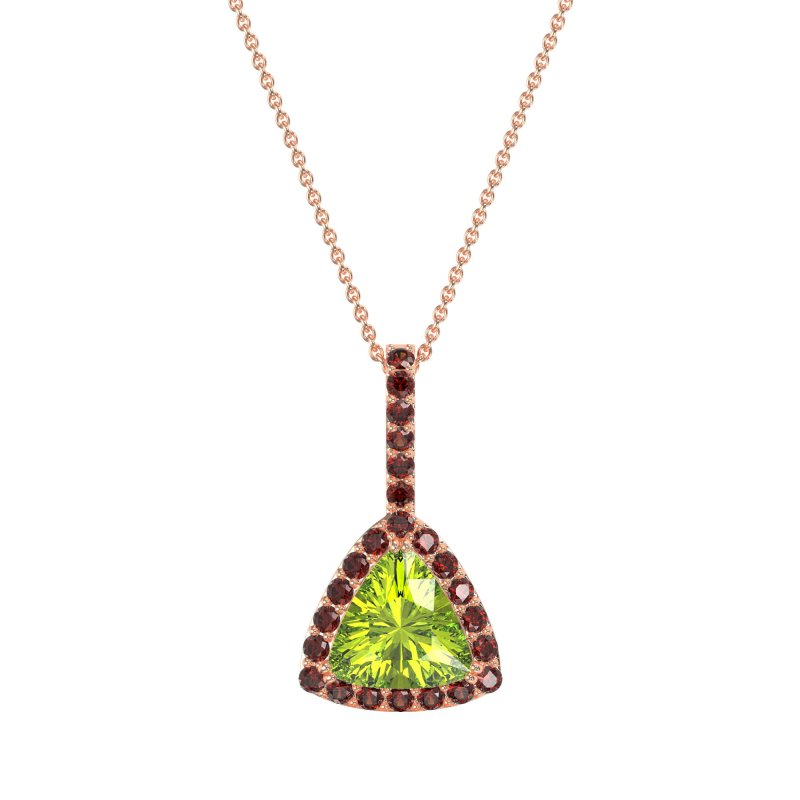 Triangle Halo Necklace