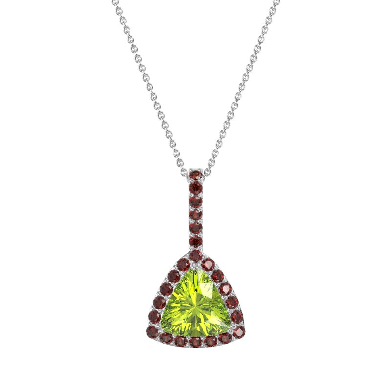 Triangle Halo Necklace