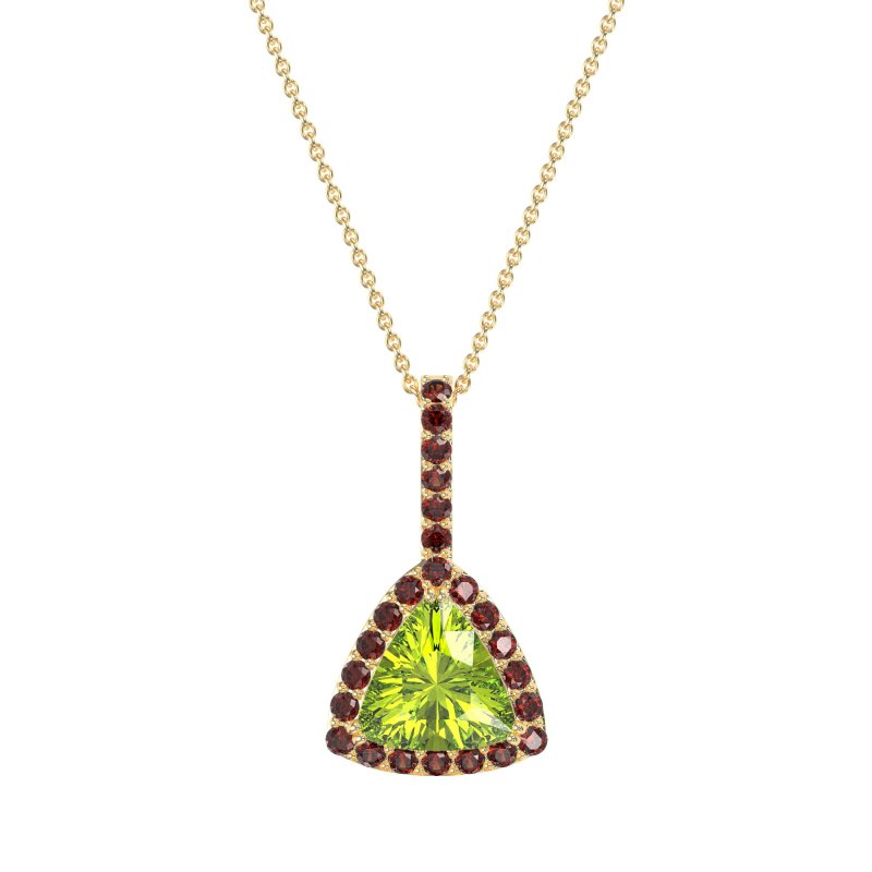 Triangle Halo Necklace