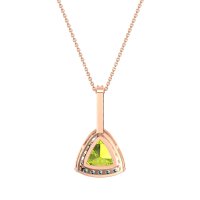 Triangle Halo Necklace