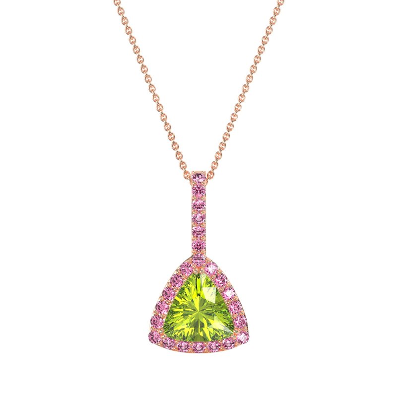 Triangle Halo Necklace