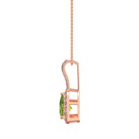 Triangle Halo Necklace
