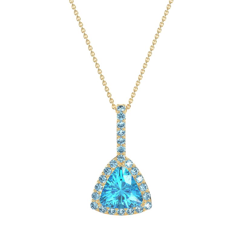Triangle Halo Necklace