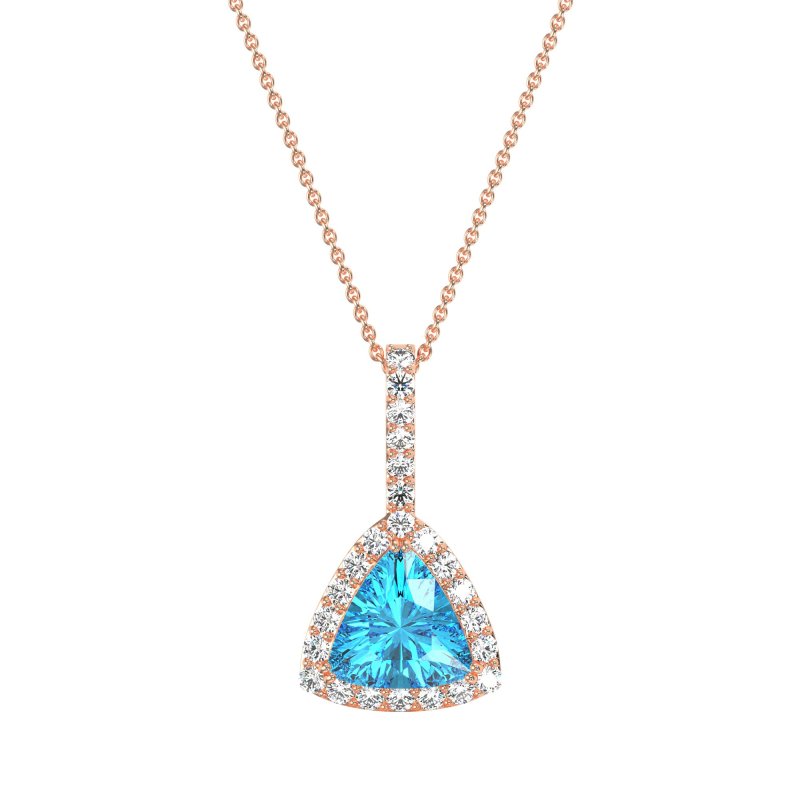 Triangle Halo Necklace