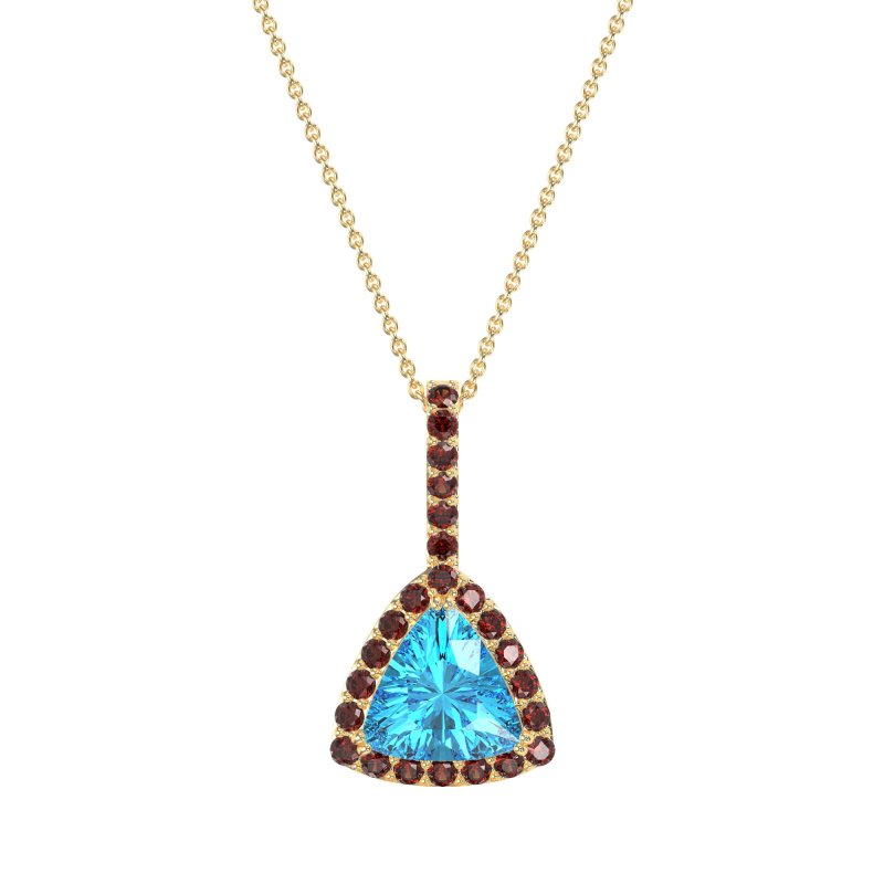 Triangle Halo Necklace