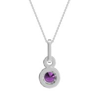 Double Halo Round Classic Necklace