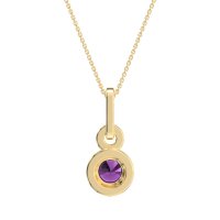 Double Halo Round Classic Necklace