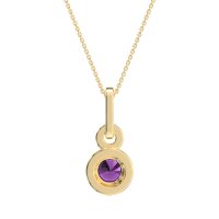 Double Halo Round Classic Necklace