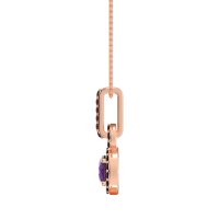 Double Halo Round Classic Necklace