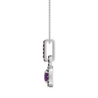 Double Halo Round Classic Necklace
