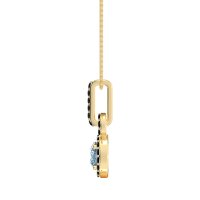 Double Halo Round Classic Necklace
