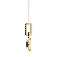 Double Halo Round Classic Necklace