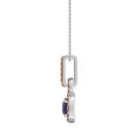 Double Halo Round Classic Necklace