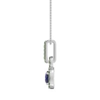 Double Halo Round Classic Necklace