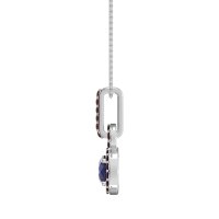 Double Halo Round Classic Necklace