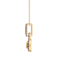 Double Halo Round Classic Necklace