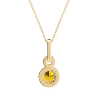 Double Halo Round Classic Necklace