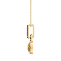 Double Halo Round Classic Necklace