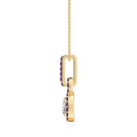 Double Halo Round Classic Necklace