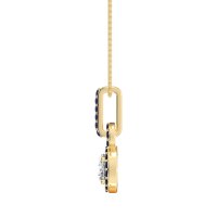 Double Halo Round Classic Necklace