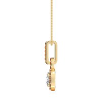 Double Halo Round Classic Necklace