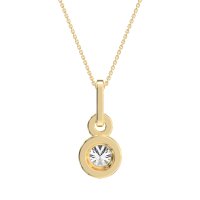 Double Halo Round Classic Necklace