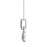 Double Halo Round Classic Necklace