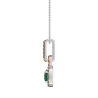 Double Halo Round Classic Necklace