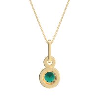 Double Halo Round Classic Necklace