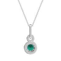 Double Halo Round Classic Necklace