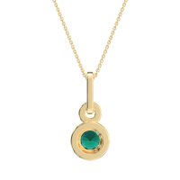 Double Halo Round Classic Necklace