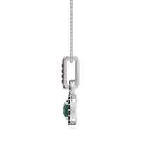 Double Halo Round Classic Necklace