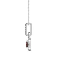 Double Halo Round Classic Necklace