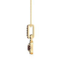 Double Halo Round Classic Necklace