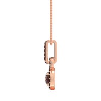 Double Halo Round Classic Necklace
