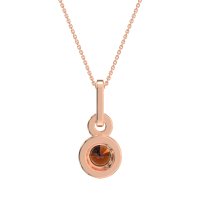 Double Halo Round Classic Necklace