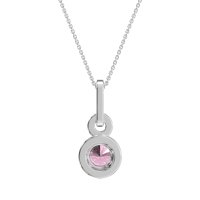 Double Halo Round Classic Necklace