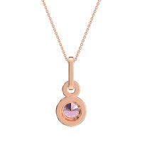 Double Halo Round Classic Necklace