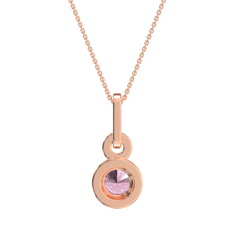 Double Halo Round Classic Necklace