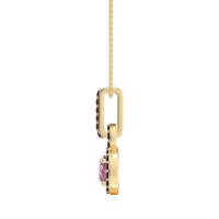 Double Halo Round Classic Necklace