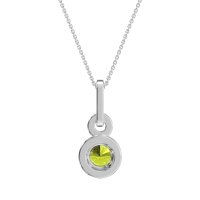 Double Halo Round Classic Necklace