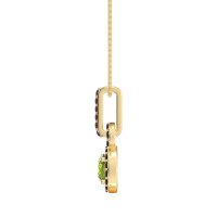 Double Halo Round Classic Necklace